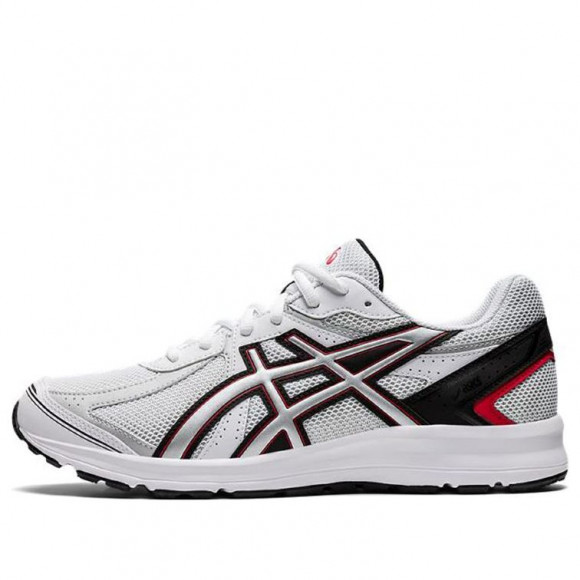 ASICS Jog 100 S 2E White Pure Silver Marathon Running Shoes 1201A325-100 - 1201A325-100