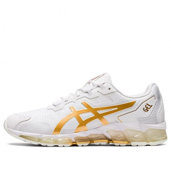 Quantum 360 6 WHITE/GOLD Marathon Running Shoes 1201A465 - zapatillas de ASICS competición pie normal blancas - ASICS Gel -