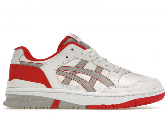 red and white asics