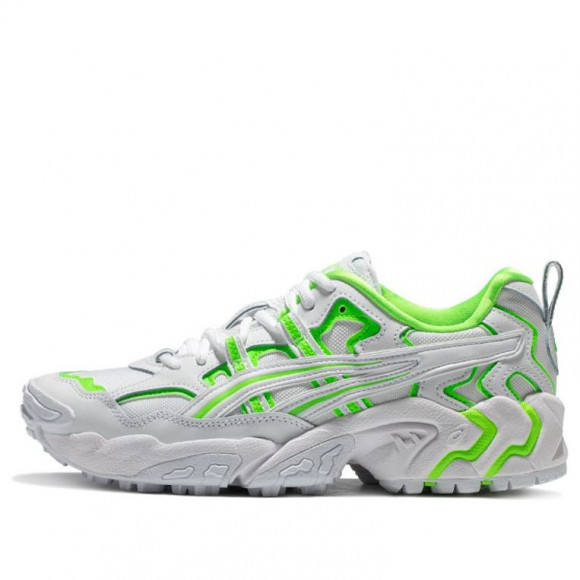 ASICS Gel-Nandi White/Green Running Shoes (Unisex/Leisure/Low Tops/ Retro) 1203A200-100