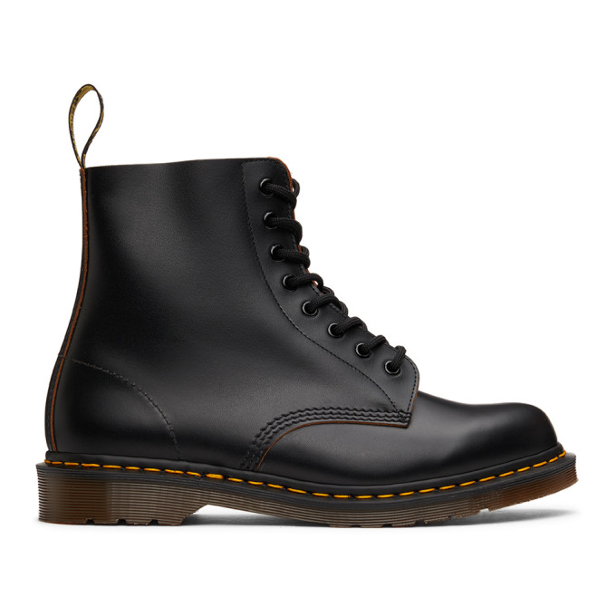 Dr. Martens Black Made In England 1460 Boots - 12308001