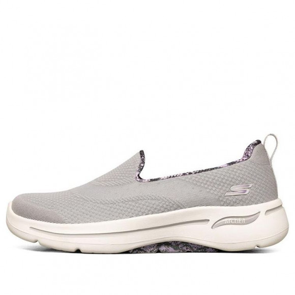 Skechers Womens WMNS Go Walk Loafers Grey Gray Athletic Shoes 124475-GYLV - 124475-GYLV
