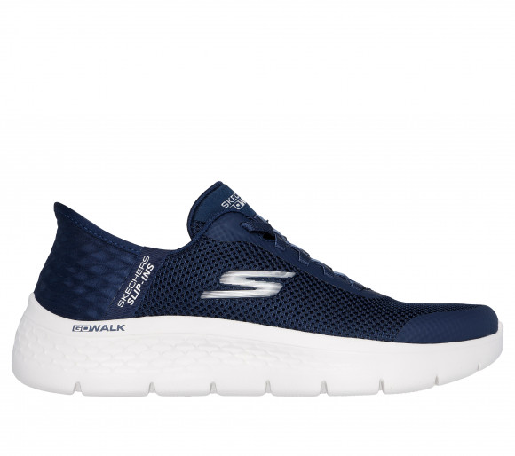 Skechers Women's Slip-ins: GO WALK Flex - Grand Entry Sneaker in Navy Blue/White - 124836