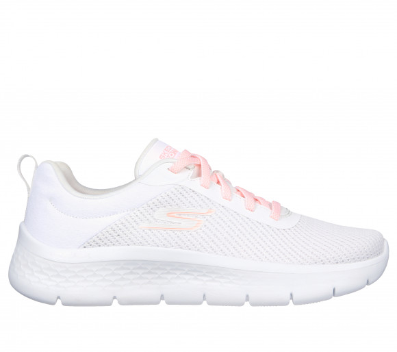 Skechers Women's GO WALK FLEX - Alani Sneaker in White/Pink - 124952