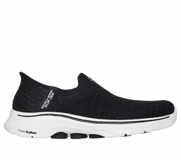 Skechers Women's Slip-ins: GO WALK 7 - Springtime Slip-On Shoes in Black/White - 125219