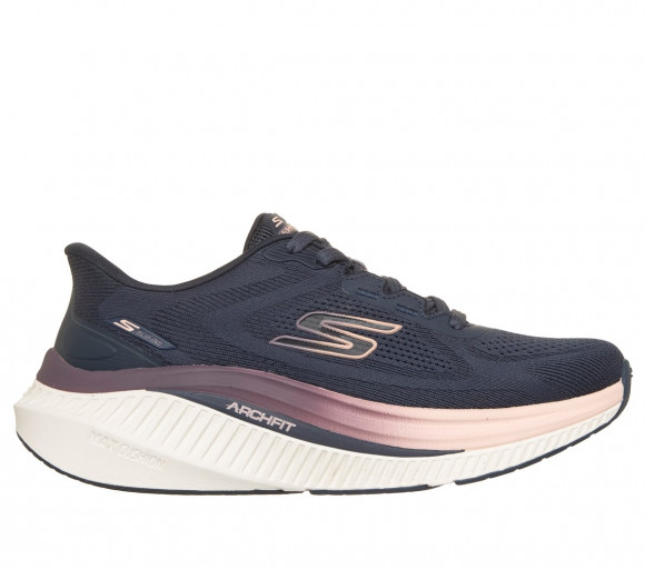 Skechers Women's Slip-ins: GO WALK Max Cushioning Arch Fit - Aria Sneaker in Navy Blue - 125593