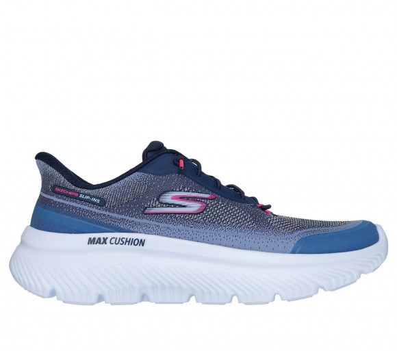 Skechers Women's Slip-ins: GO WALK Max Cushioning Hyper Burst - Nikita Sneaker in Navy Blue/Pink - 125881