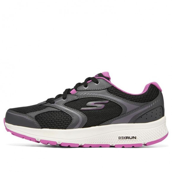 Skechers (WMNS) Go Run Consistent 'Black Purple' BLACK/PURPLE Marathon Running Shoes 128280-BKPR - 128280-BKPR