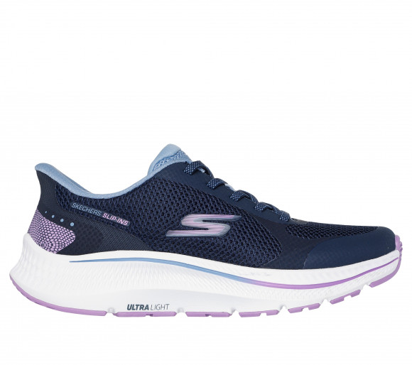Skechers Women's Slip-ins: GO RUN Consistent 2.0 - Captiva Sneaker in Navy Blue/Lavender - 128619