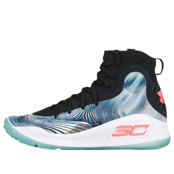 (GS) Under Armour Curry 4 Black/White - 1295995-008