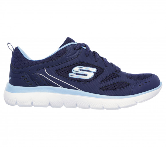 Skechers Women's Summits - Suited Sneaker in Navy Blue/Blue - 12982
