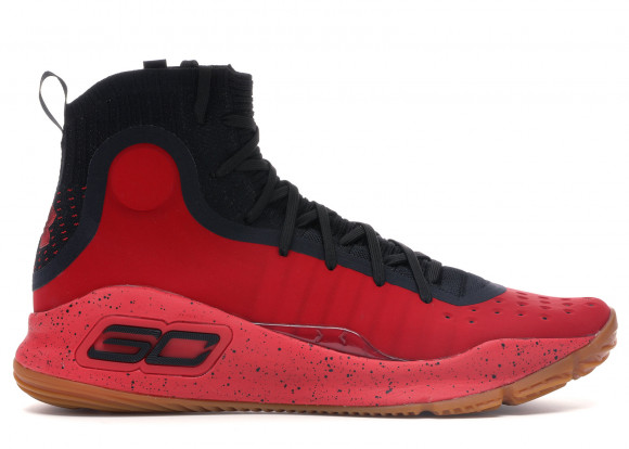 Under Armour Curry 4 Red Black Gum - 1298306-603