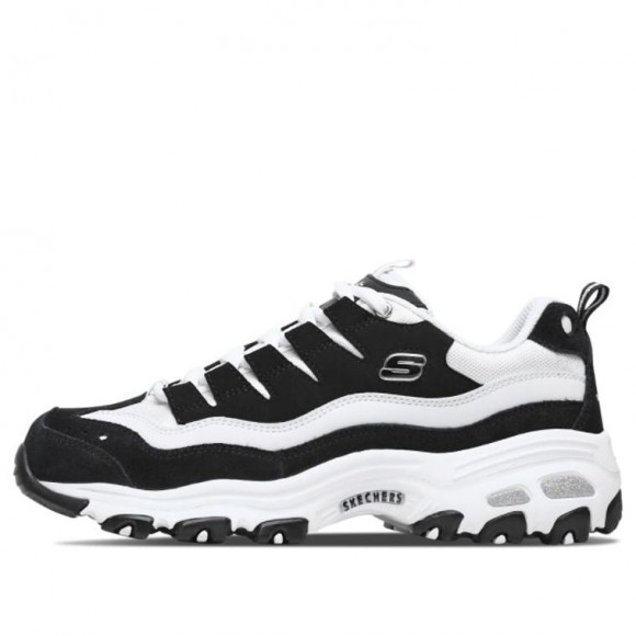Skechers (WMNS) D'Lites 1.0 WHITE/BLACK Chunky Shoes 13141-BKW - 13141-BKW
