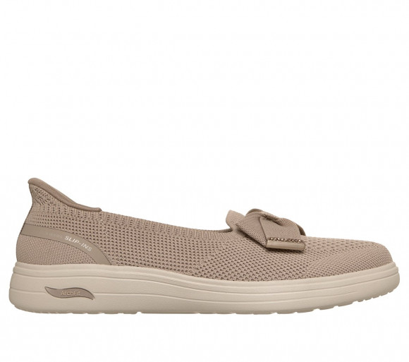 Skechers Women's Slip-ins: Arch Fit Inspire - Gemma Flats in Taupe - 138606