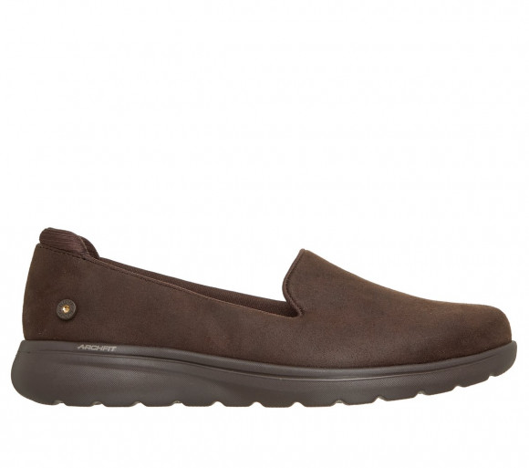 Skechers Women's Relaxed Fit: Arch Fit N-Joy Lite - Allegra Shoes in Chocolate - 139783