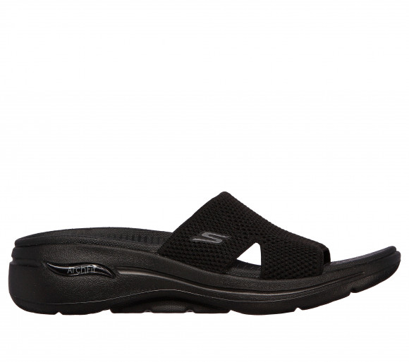 Skechers Women's GO WALK Arch Fit - Worthy Sandals in Black - 140224