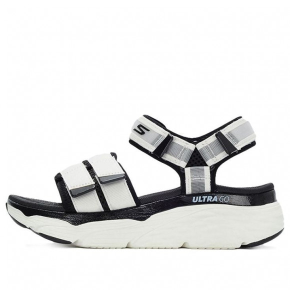 Skechers Max Cushioning WHITE/BLACK Sandals 140424-WBK - 140424-WBK