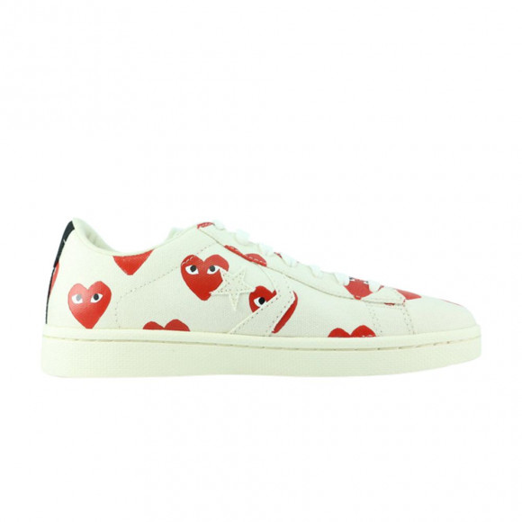 Converse Comme Des Garcon x Pro Leather 'Play' | White | Men's Size 11 - 140712C