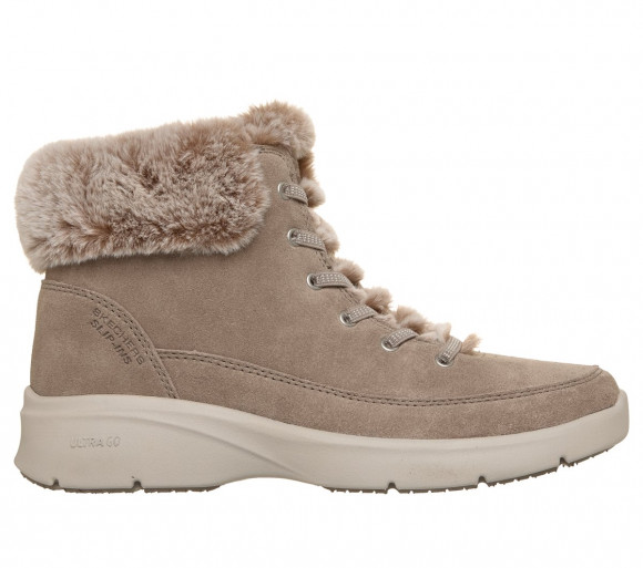 Skechers Women's Slip-ins: Glacial Ultimate - Beatrice Boots in Dark Taupe - 144059