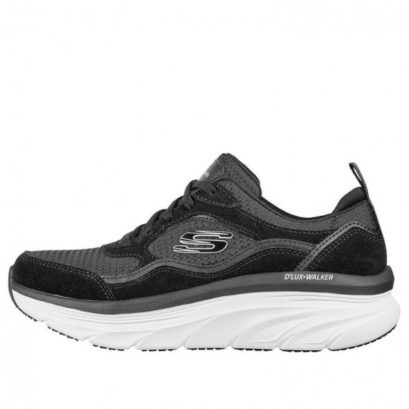 Skechers D Lux Walker-New Moment Black/White Marathon Running Shoes (Leisure/Women's) 149357-BKW - 149357-BKW