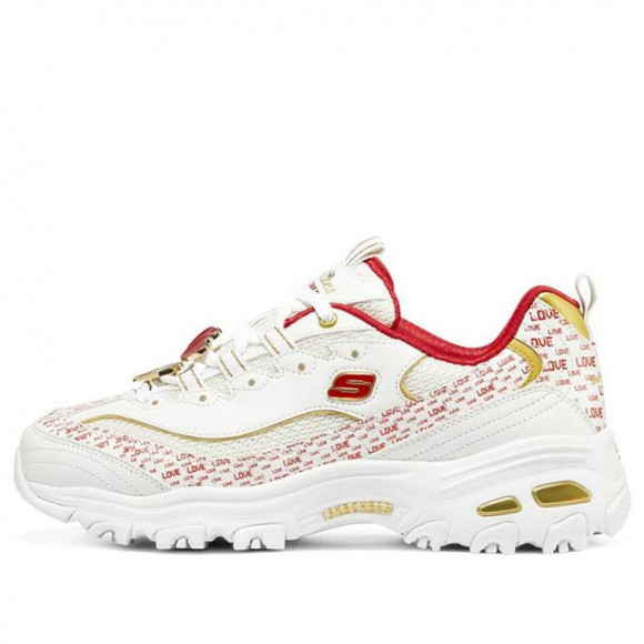 - Skechers (WMNS) D'Lites 1.0 WHITE/RED Chunky Shoes 149790 - buy fashion