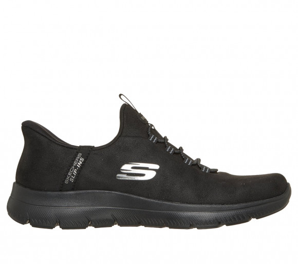 Skechers Women's Slip-ins: Summits - True Stride Sneaker in Black - 150293