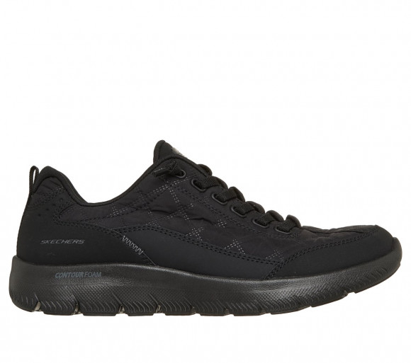 Skechers Women's Summits Contour Foam - Cosy Fit Sneaker in Black - 150505