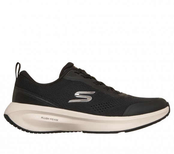 Skechers Women's Plush Foam Sneaker in Black/White - 150572