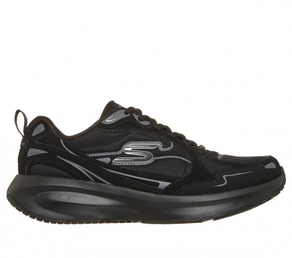 Skechers Women's Waterproof: Plush Foam - Cool Mist Sneaker in Black - 150575