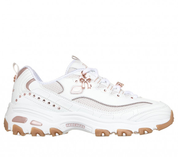 Skechers D'Lites - 20th Anniversary Shoes in Weiss/Rosé - 150876