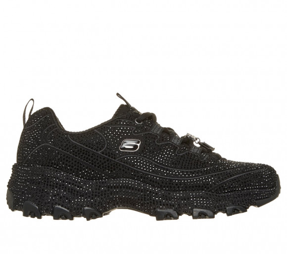Skechers Women's D'Lites - Bling Bling Sneaker in Black - 150878