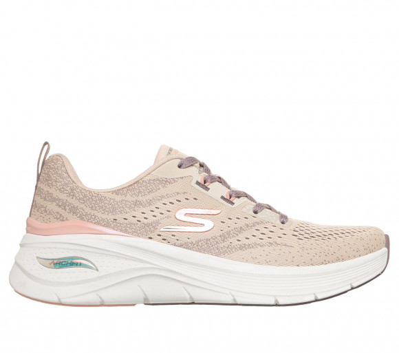 Skechers Women's Arch Fit 3.0 - Radiant Wave Sneaker in Natural/Taupe | Textile/Synthetic - 150930