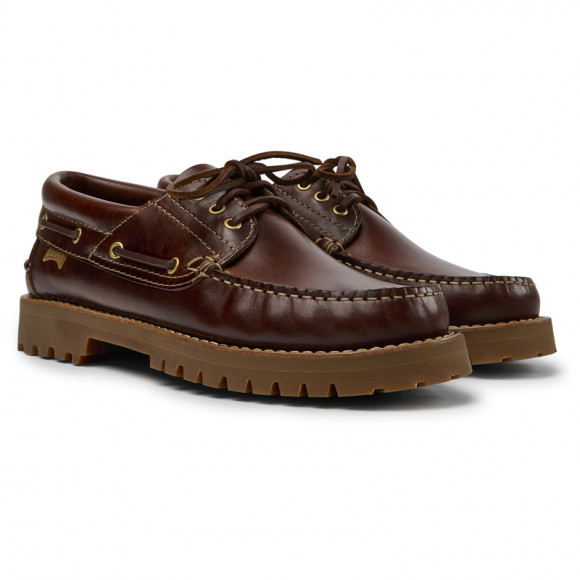 Camper Nautico - Formal Shoes For Men - Brown, Smooth Leather - 15233