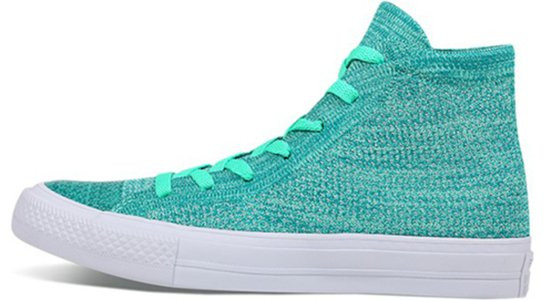 converse all star high x nike flyknit teal