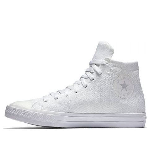 Remontarse vamos a hacerlo Ver insectos Converse Chuck Taylor All Star x Nike Flyknit High Top White Sneakers/Shoes  156734C