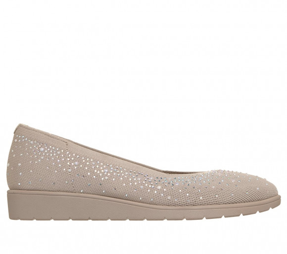 Skechers Women's Cleo Flex Wedge - Shimmer Muse in Taupe - 158928
