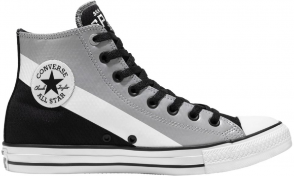 Converse Black/Silver Canvas Shoes (Unisex/Retro/High Tops/NBA) 159420C - 159420C