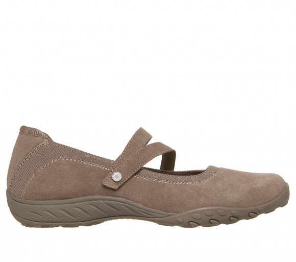Skechers Women's Relaxed Fit: Breathe-Easy - Chic Jane Shoes in Dark Taupe - 159612