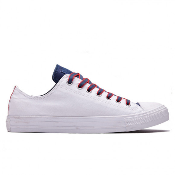Converse Chuck Taylor All Star Low 'White Navy' White/Navy/Gym Red Canvas Shoes/Sneakers 160467C - 160467C