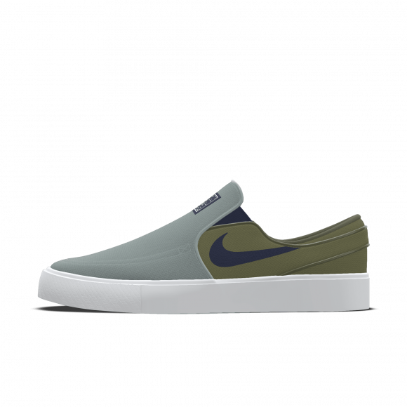 Scarpa da skateboard personalizzabile Nike SB Zoom Janoski Slip By You – Uomo - Verde - 1611806432