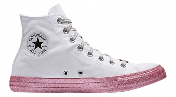 zapatillas converse osete azul marino - 162239C - Converse osete Chuck  Taylor All - Star High Miley Cyrus White Pink