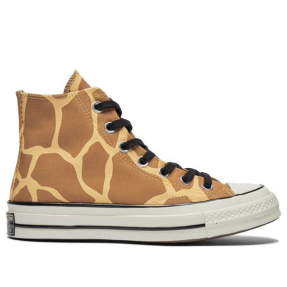 Converse Chuck 70 High 'Giraffe Print' Flax/Brown/Egret Canvas Shoes/Sneakers 163410C - 163410C
