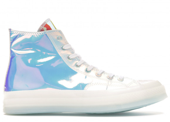 Converse White Iridescent Chuck 70 High Sneakers - 163786C