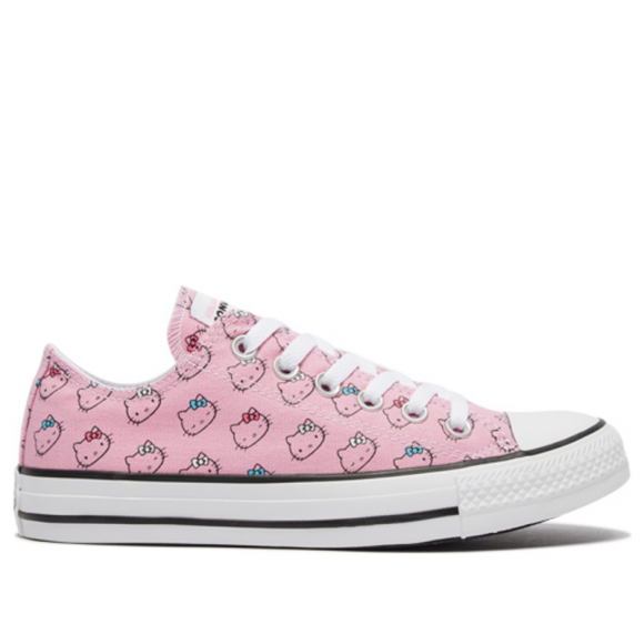 Converse Helly Kitty x Chuck Taylor All Star Ox 'Kitty Pattern' Pink/White Canvas Shoes/Sneakers 164631C - 164631C