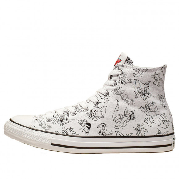 Converse Tom and Jerry x Chuck Taylor All Star High 'White' White/Multi/Red Shoes/Sneakers