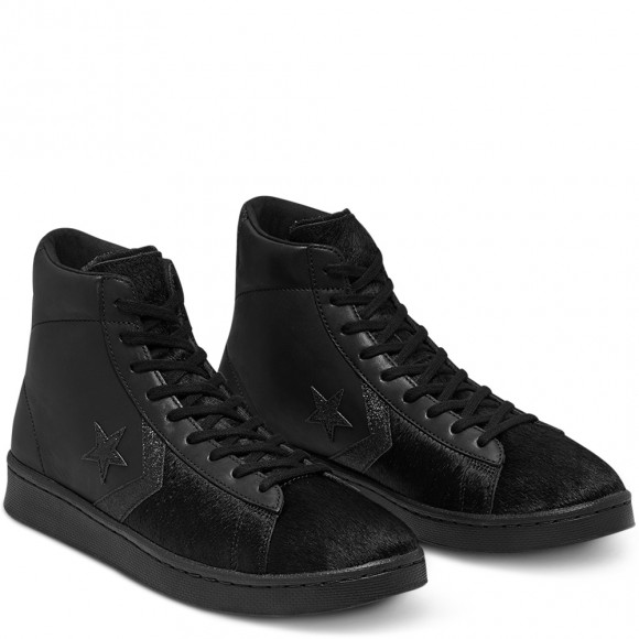 Converse Pro Leather 'Black Pony Hair' Black/Black/Black Sneakers/Shoes 165751C - 165751C