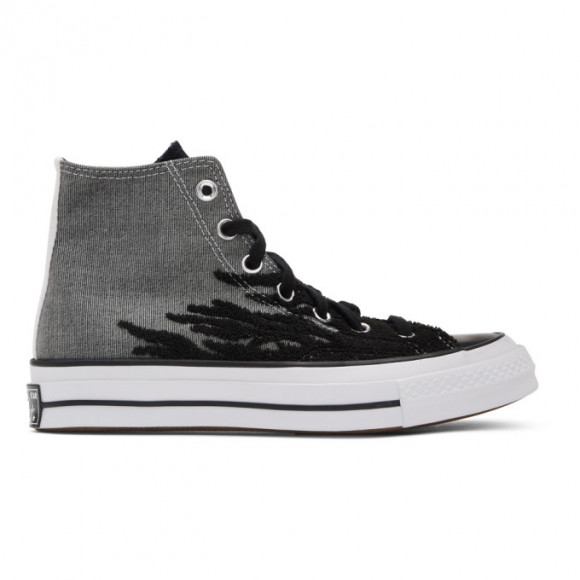 Converse Grey and Black Elevated Chuck 70 High Sneakers - 166712C