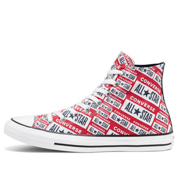 Converse Chuck Taylor All Star Hi Logo Red Canvas Shoes/Sneakers 166984C - 166984C-30