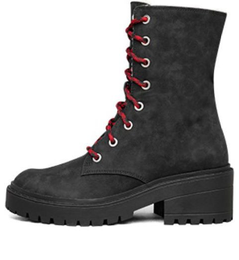 Skechers (WMNS) Modern Comfort Winter High-Top Martin Boots Black Marten Boots 167059-BKNT - 167059-BKNT