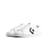Converse White and Black Pro Leather OX Low Sneakers - 167237C